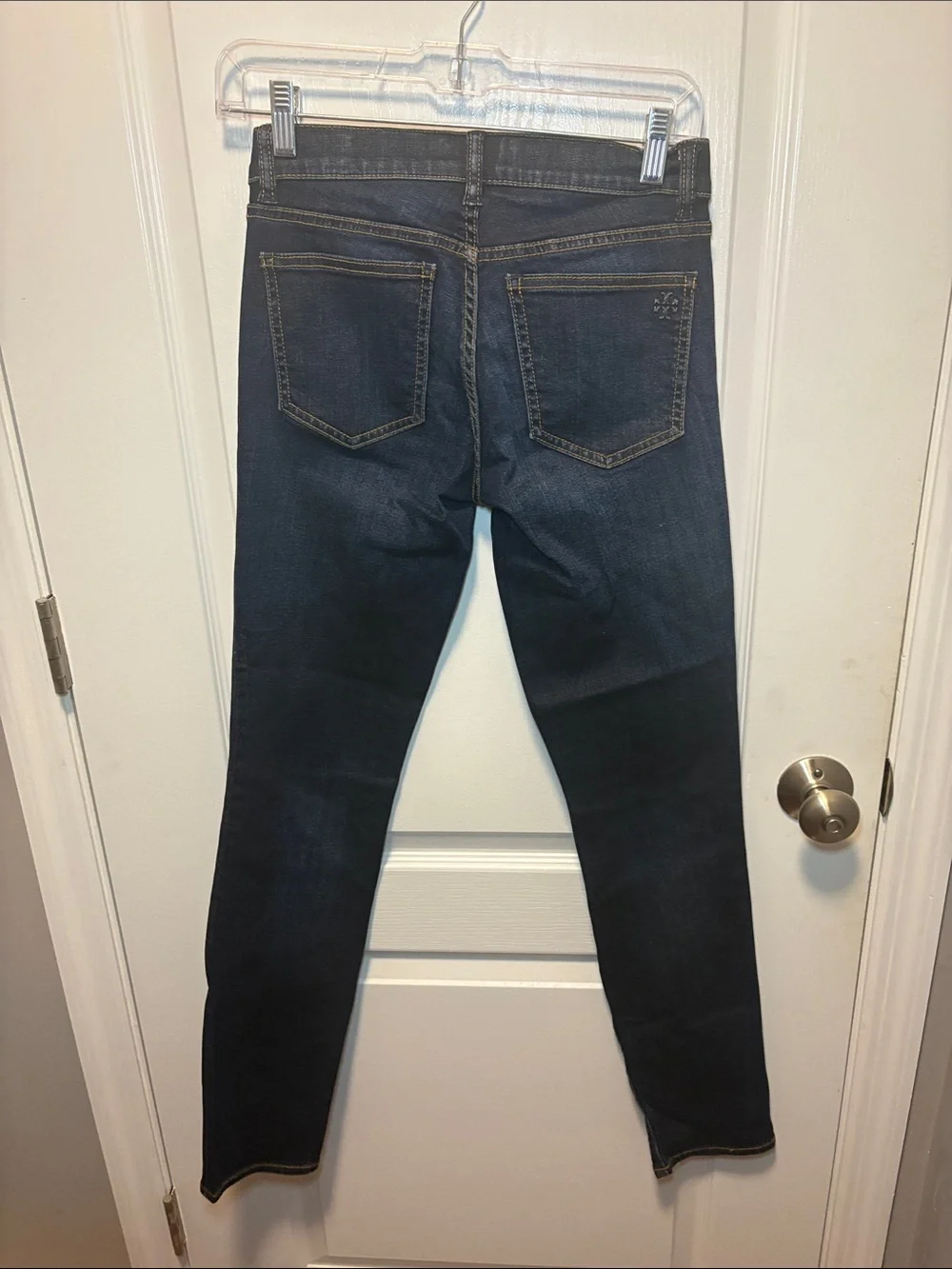 Tory Burch Dark Indigo Skinny Jeans